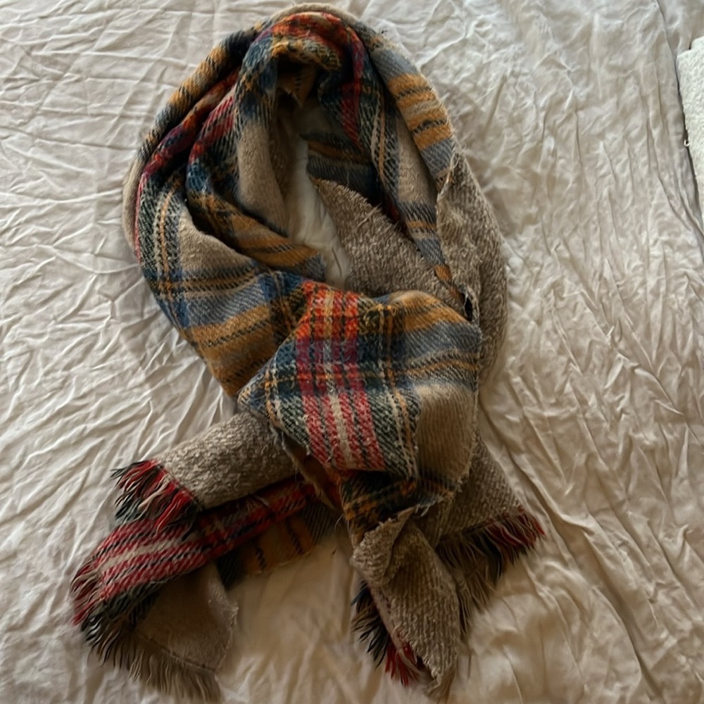 Multi Color Wool and Alpaca Scarf